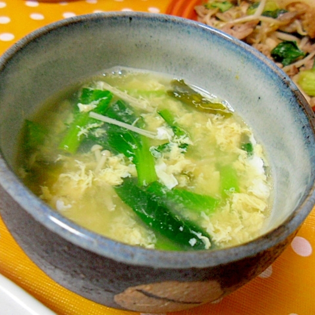 白だしで作る 小松菜とえのきのかき玉汁 レシピ 作り方 By ミスチバス 楽天レシピ 白だしで作る 小松菜とえのきのかき玉汁 レシピ 作り方 By ミスチバス 楽天レシピ